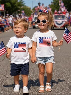 Patriotic Freedom shirt for children- unisex